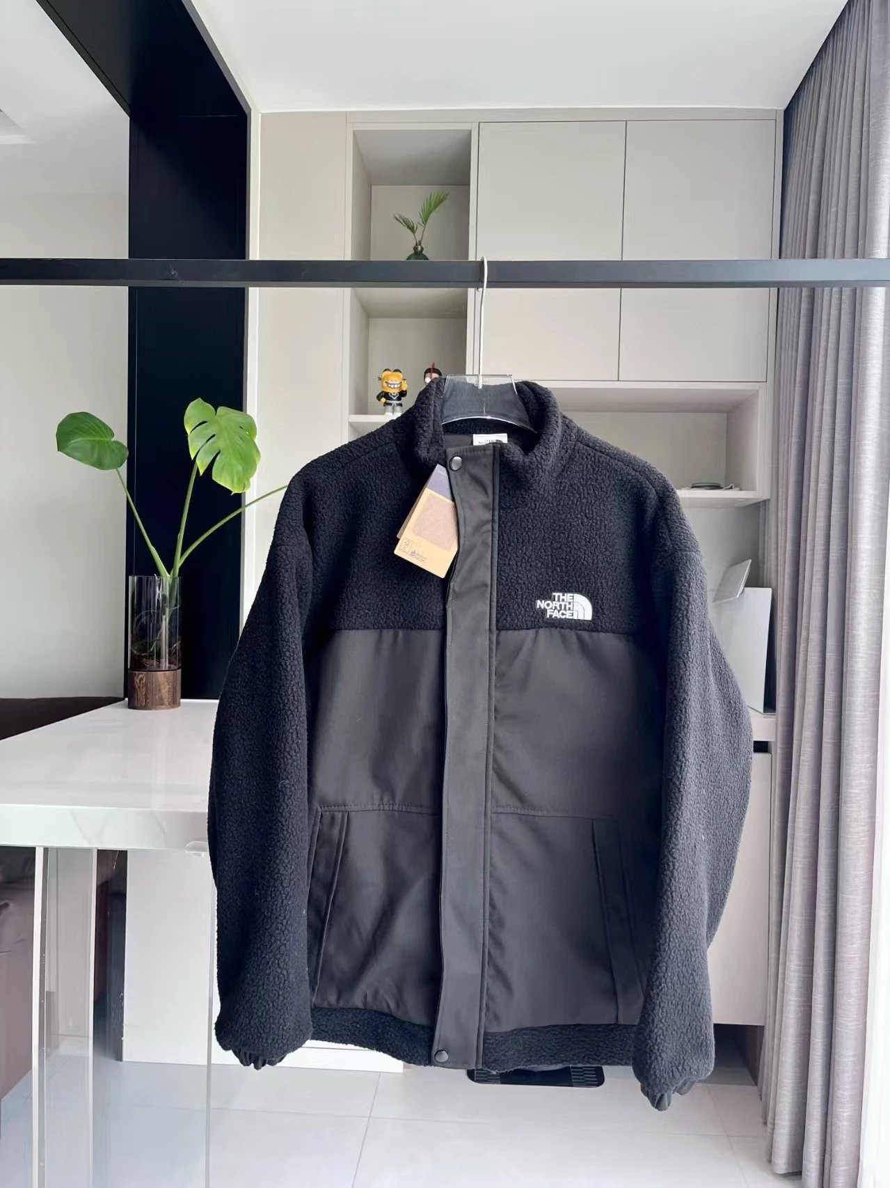 The North Face Puffer Vest with Hooded Layering System Black / Brown Outerwear - 7