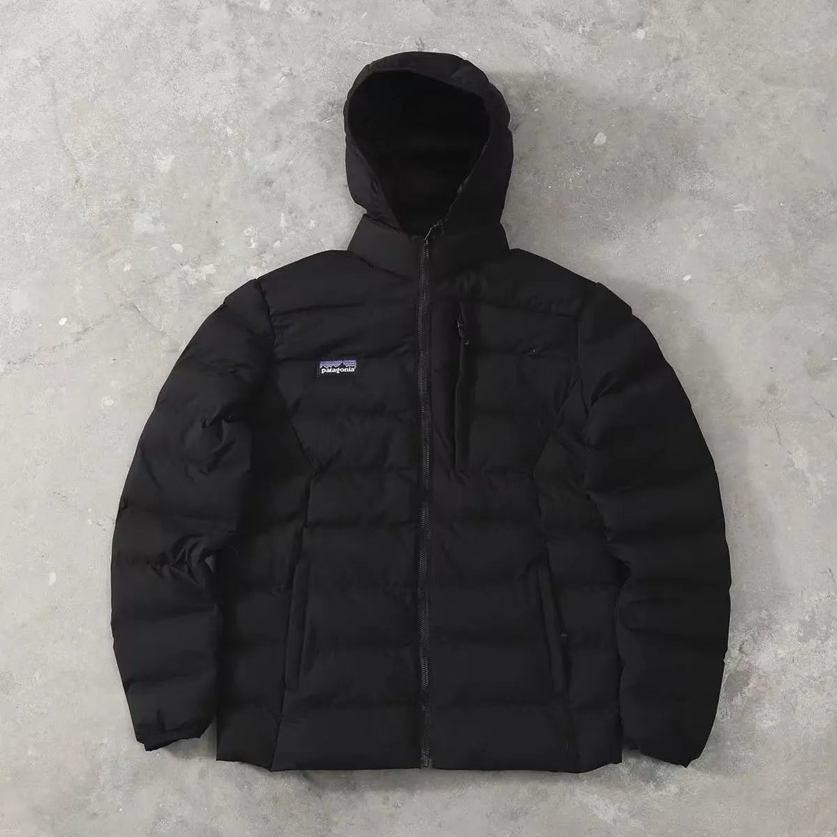 Patagonia Down Jackets Hooded quilted puffer jacket with zip chest pocket image 5