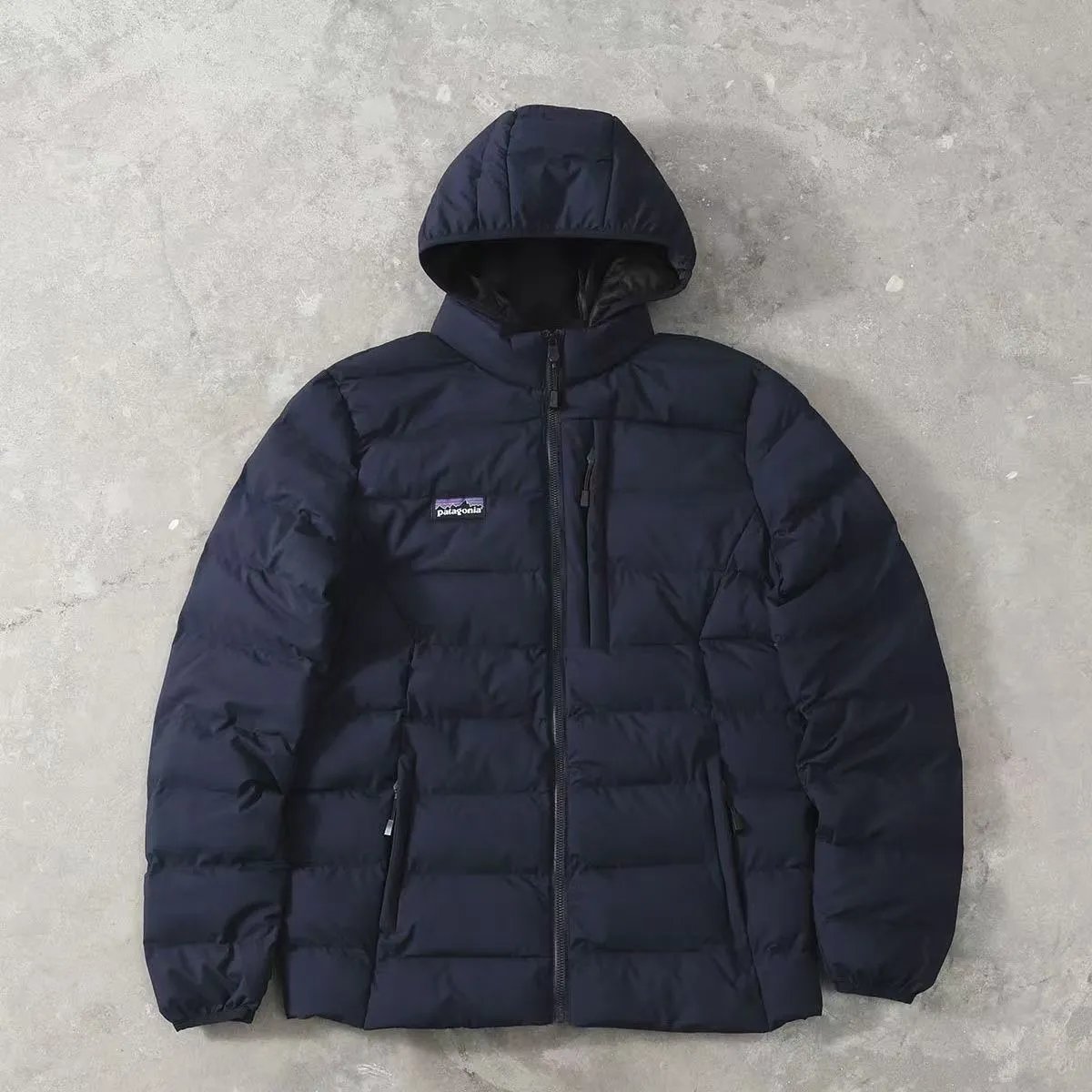 Patagonia Down Jackets Hooded quilted puffer jacket with zip chest pocket image 3