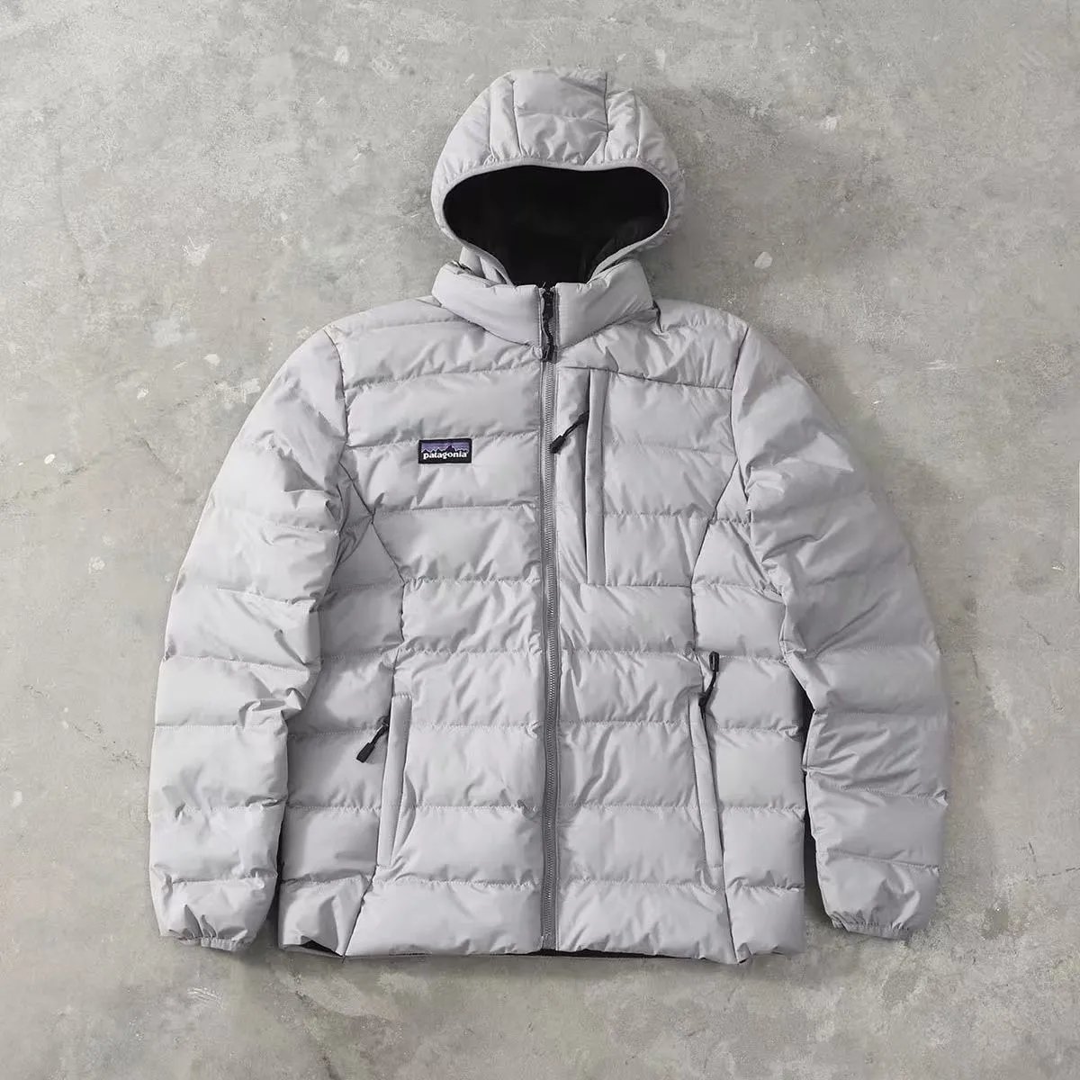 Patagonia Down Jackets Hooded quilted puffer jacket with zip chest pocket image 4