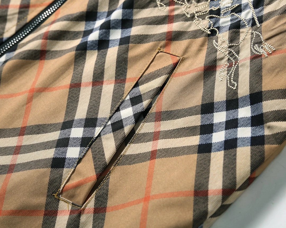 Burberry Jackets Hooded zip-up check windbreaker image 9