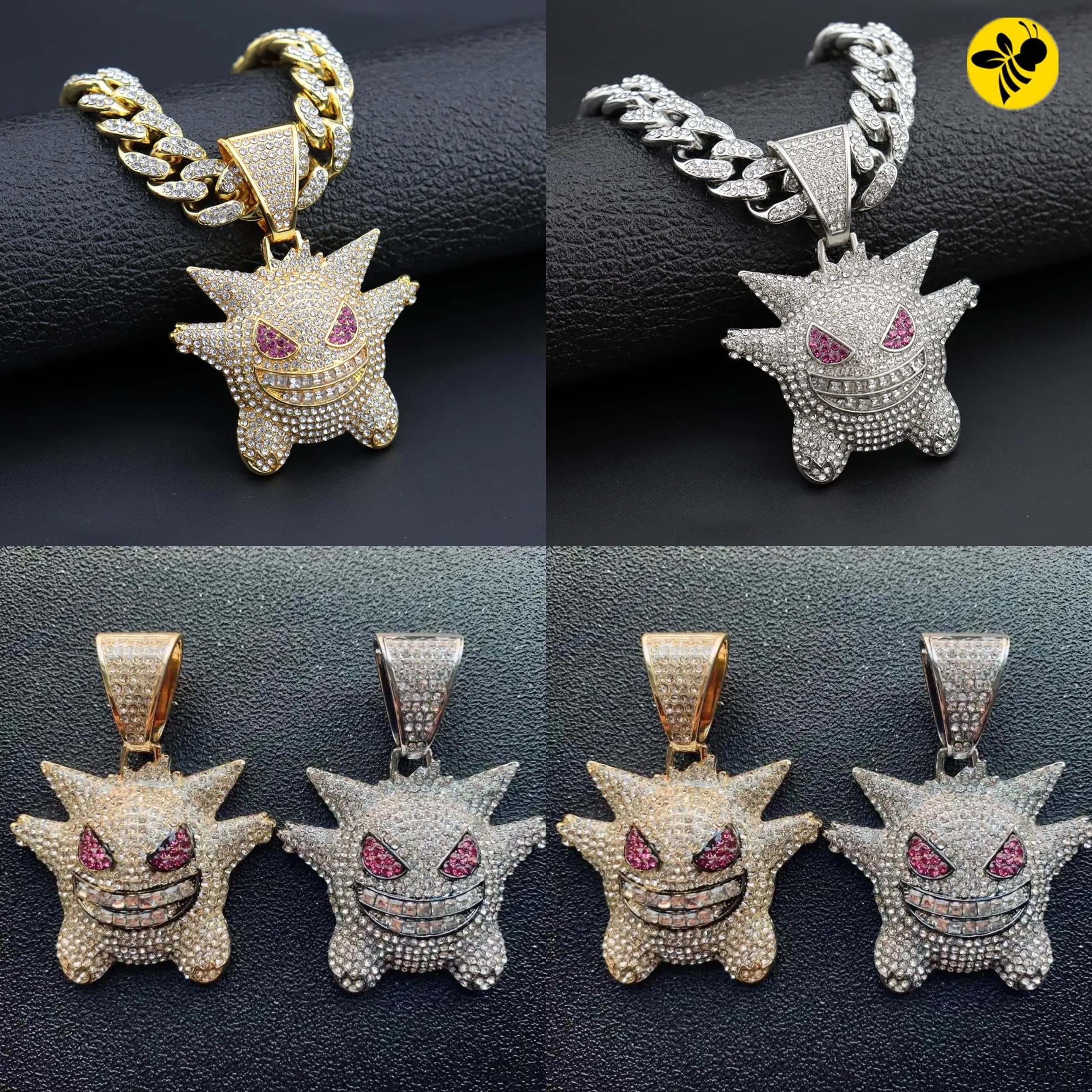Unbranded Jewelry Rhinestone Pendant Necklace — DD-023