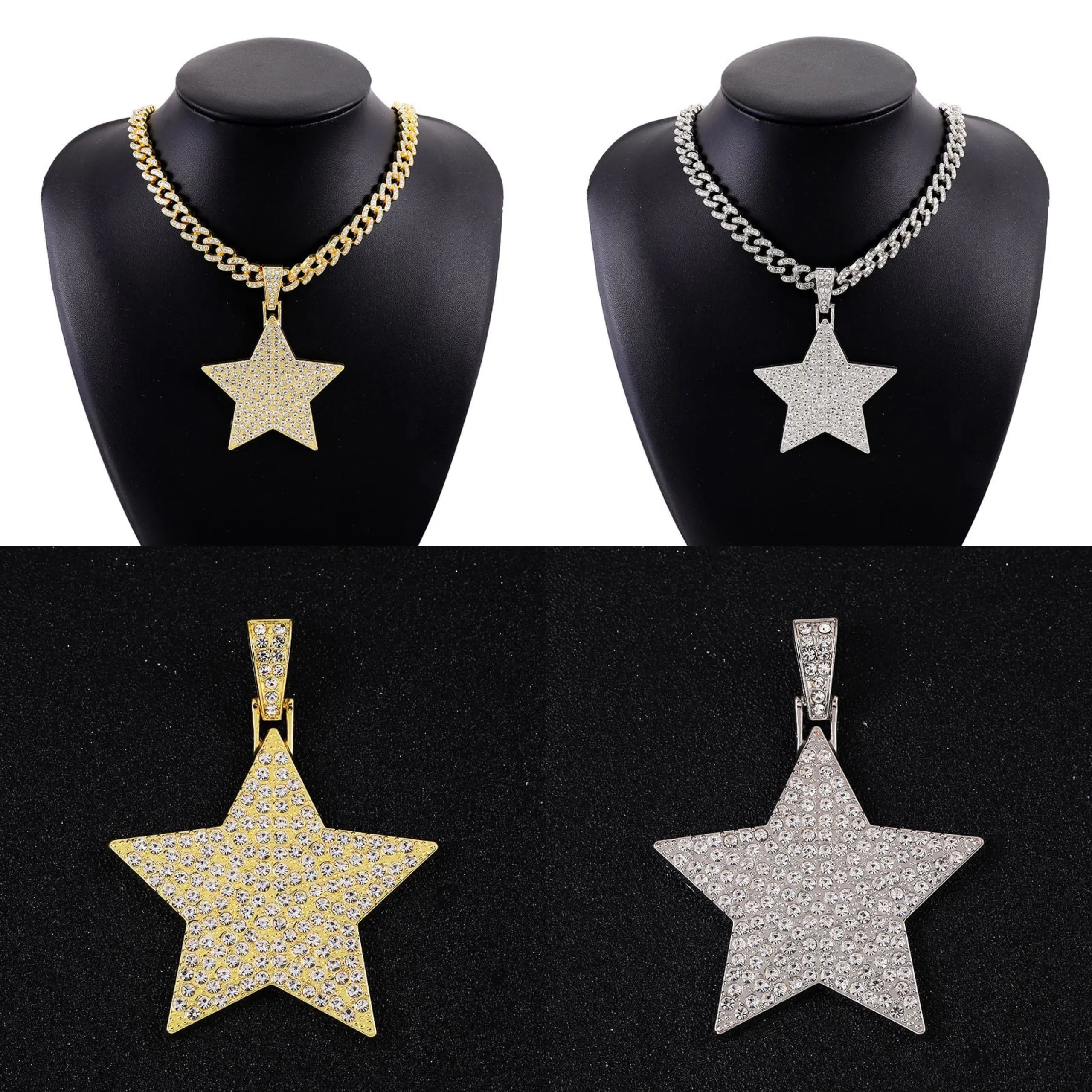 Unbranded Jewelry Rhinestone Pendant Necklace — DD-005