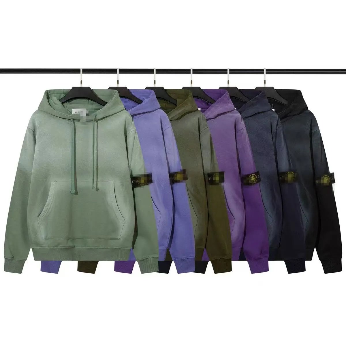 Stone Island Hoodies & Sweatshirts Pullover hoodie with compass badge and kangaroo pocket image 1