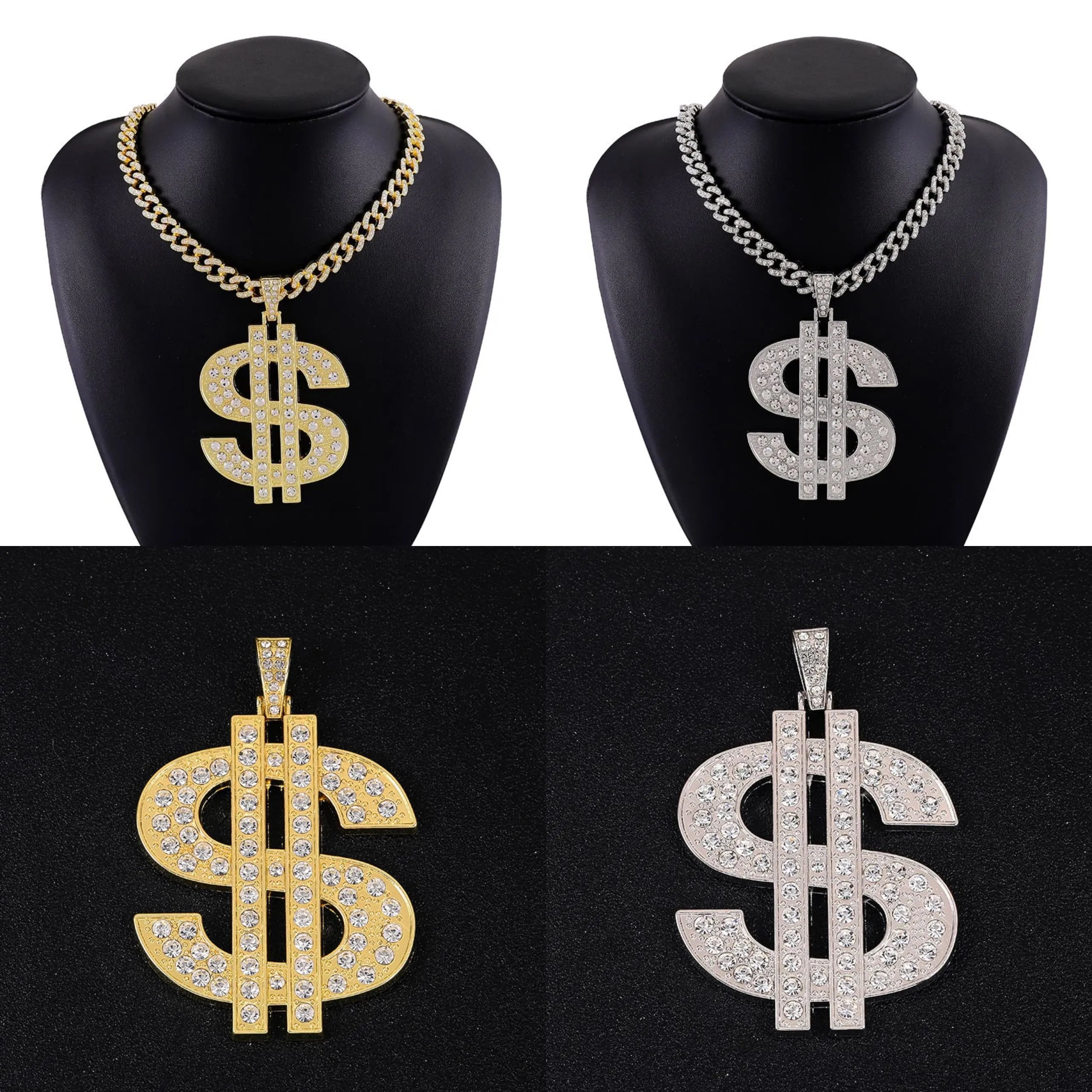 Unbranded Jewelry Rhinestone Pendant Necklace — DD-012