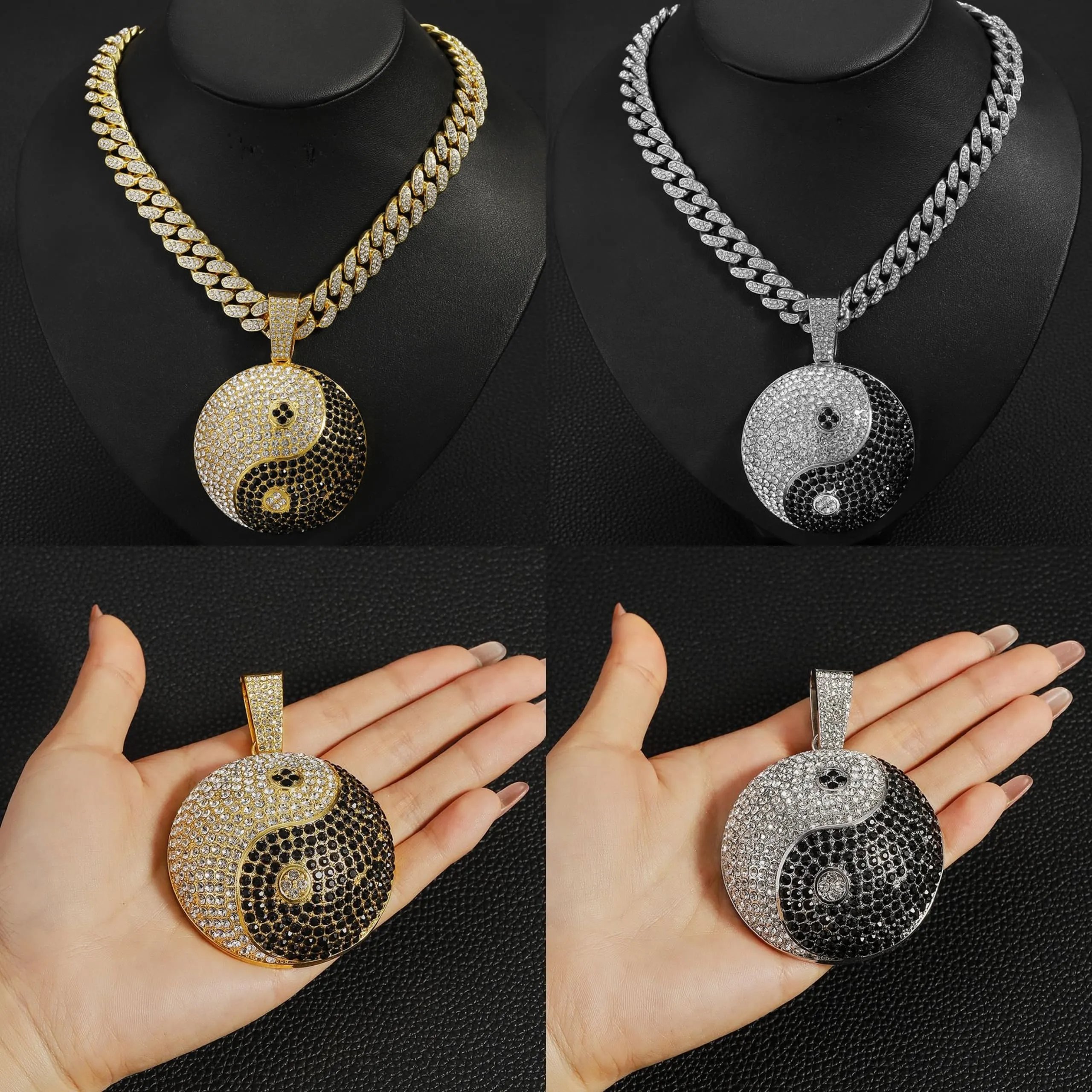 Unbranded Jewelry Rhinestone Pendant Necklace — DD-021