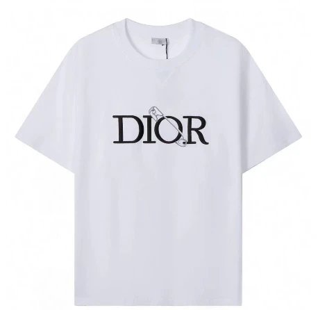 Dior T-Shirts Crew Neck Logo T-Shirt — 5