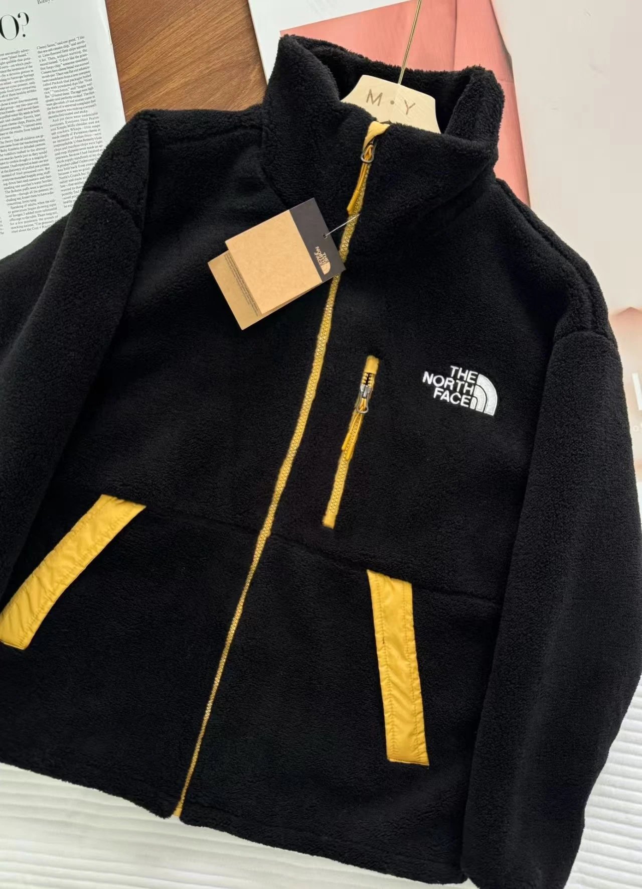 The North Face Puffer Vest with Hooded Layering System Black / Brown Outerwear - 12