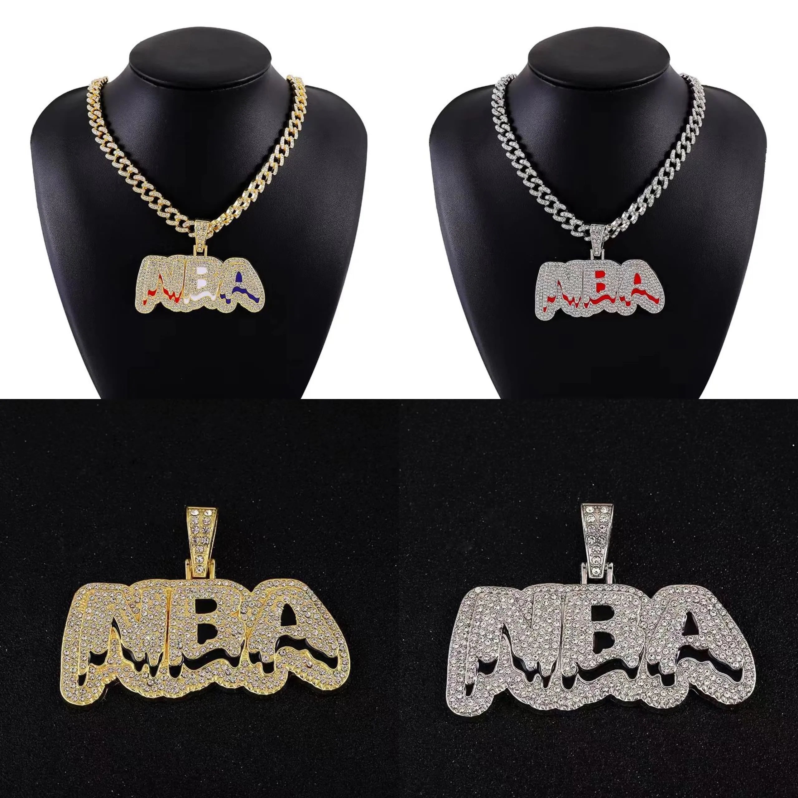 Unbranded Jewelry Rhinestone Pendant Necklace — DD-011