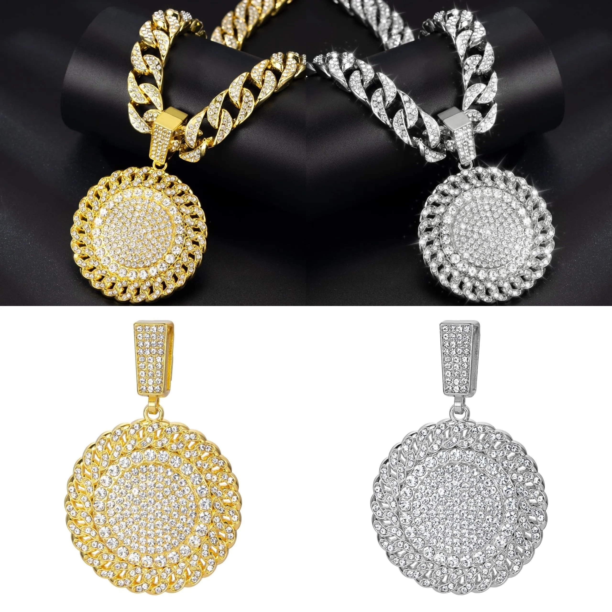 Unbranded Jewelry Rhinestone Pendant Necklace image 14
