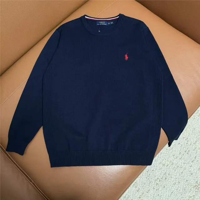 Polo Ralph Lauren Knitwear Crewneck knit sweater with embroidered pony logo product detail image 4