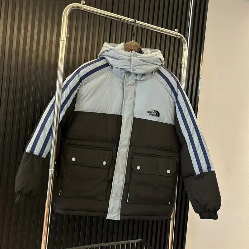 The North Face Puffer Vest with Hooded Layering System Black / Brown Outerwear - 4