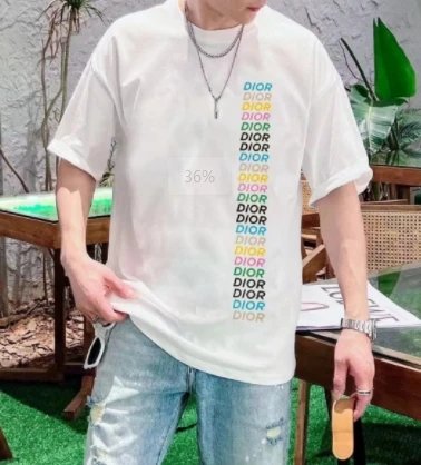 Dior T-Shirts Crew Neck Logo T-Shirt image 2