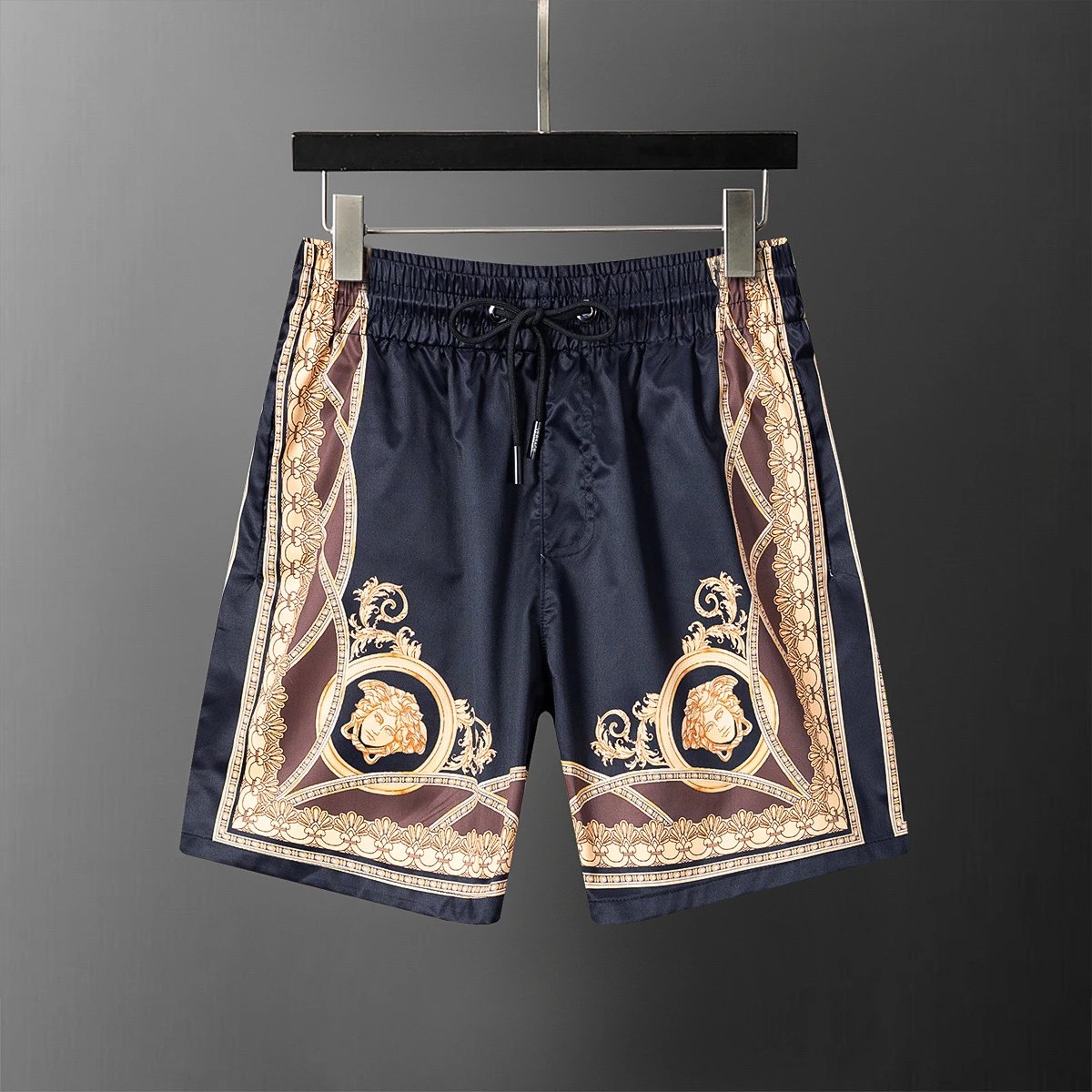 Versace Shorts Greek key waistband — YMX071