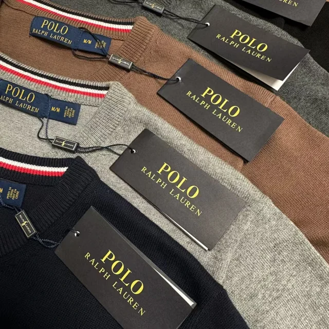 Polo Ralph Lauren Knitwear Crewneck knit sweater with embroidered pony logo product detail image 8