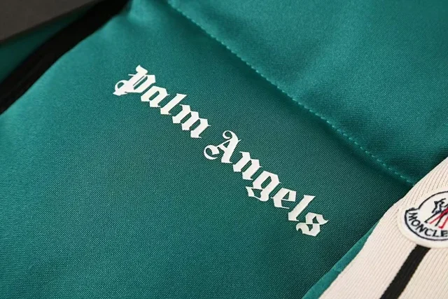 Palm Angels Down Jackets Striped Sleeve Puffer Jacket product detail image 6