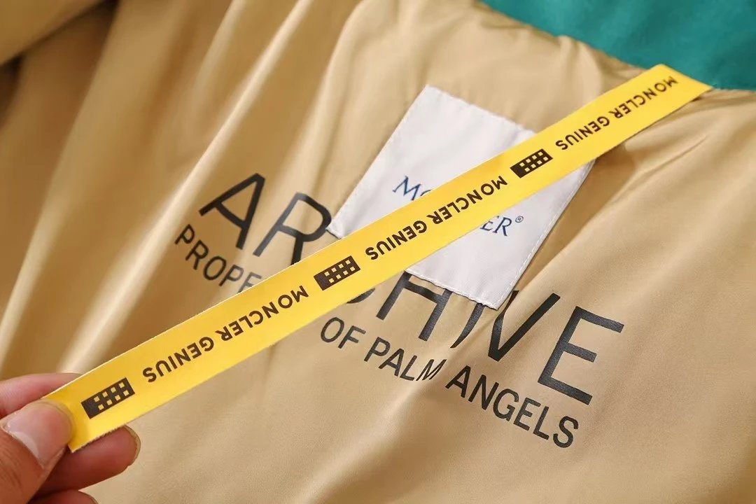 Palm Angels Down Jackets Striped Sleeve Puffer Jacket image 8