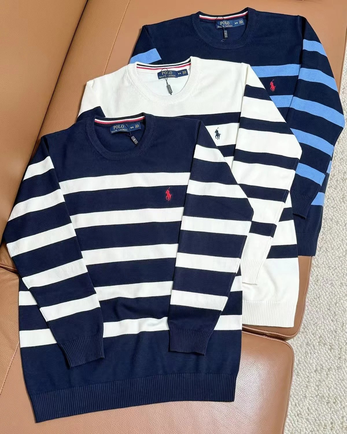 Polo Ralph Lauren Knitwear Crewneck knit sweater with embroidered pony logo image 11