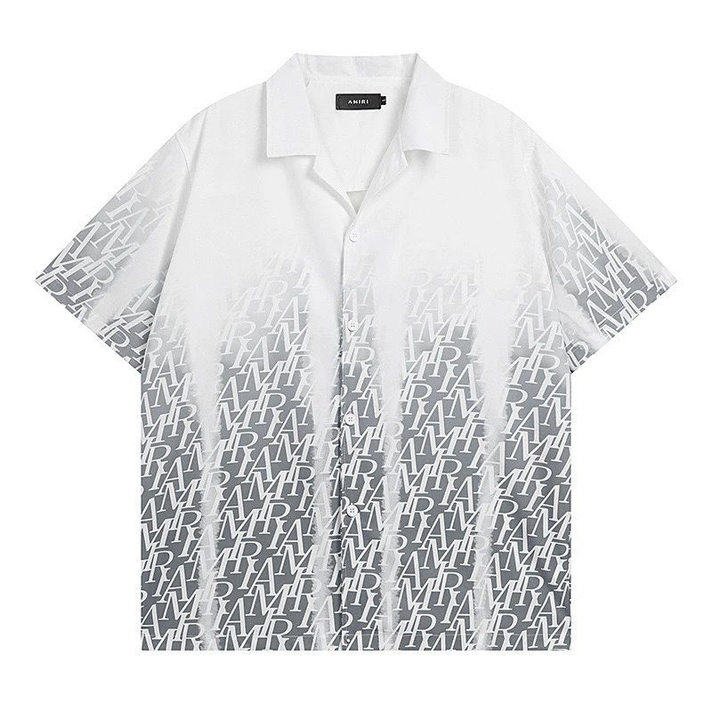 Rhude Shirts Short-Sleeve Logo Print Button-Up Shirt — 5