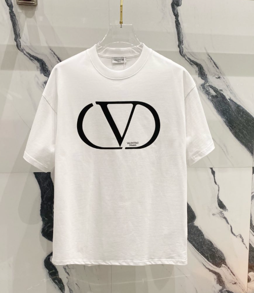 Valentino T-Shirts Logo Short-Sleeve T-Shirt — TH-012