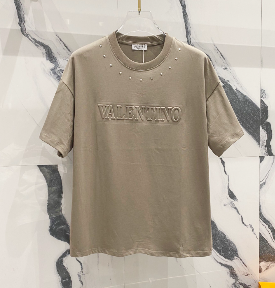 Valentino T-Shirts Logo Short-Sleeve T-Shirt — TH-019