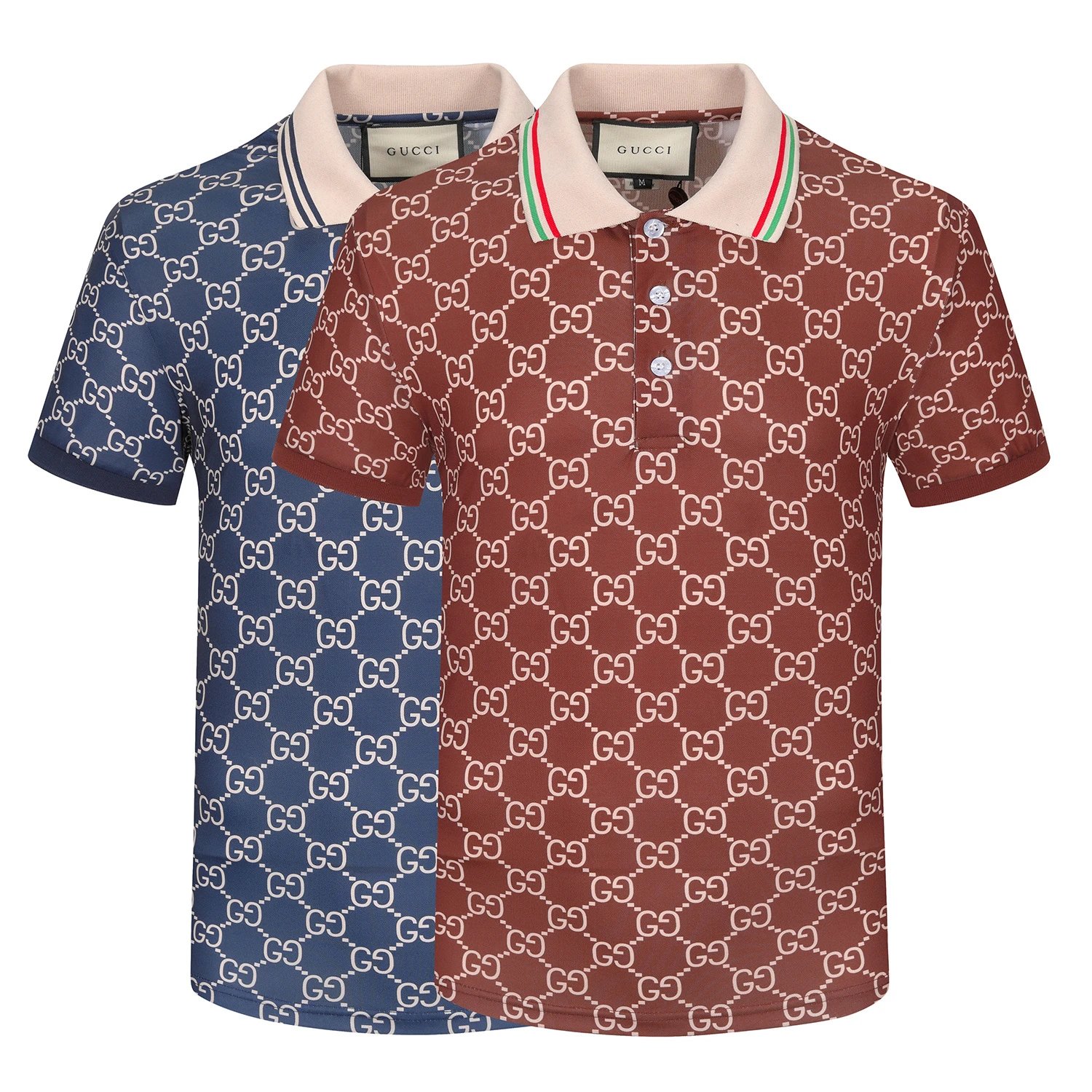 Gucci Shirts Short-sleeve polo shirt — YMX 013(Coffee color)