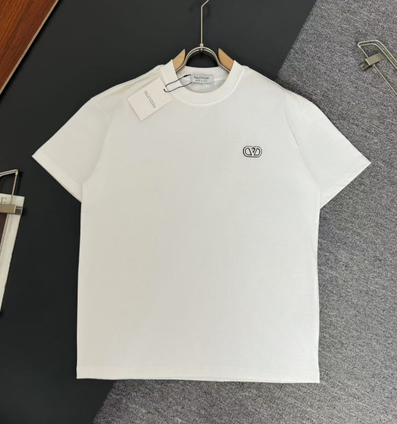 Valentino T-Shirts Logo Short-Sleeve T-Shirt — TH-008