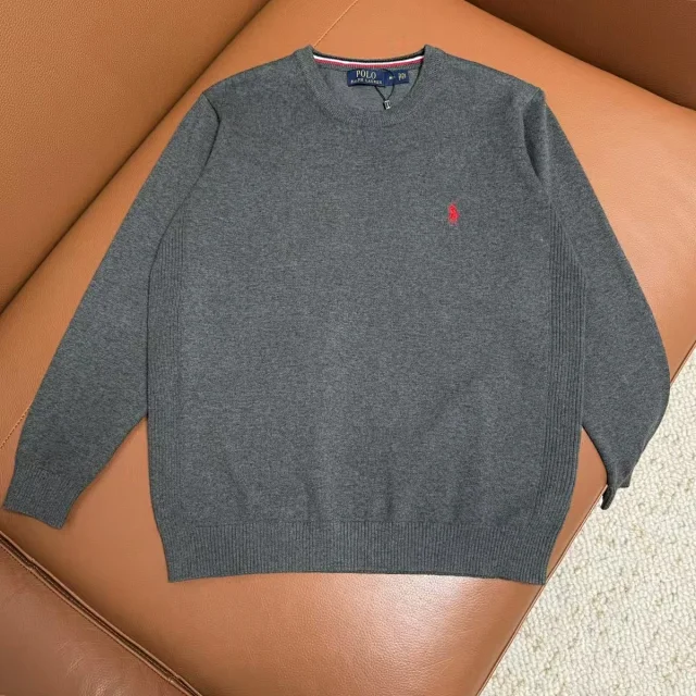 Polo Ralph Lauren Knitwear Crewneck knit sweater with embroidered pony logo product detail image 6