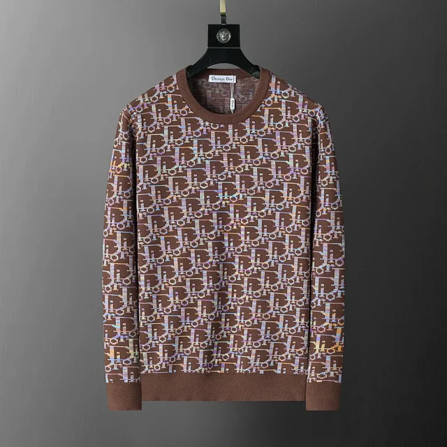 Prada Knitwear Crew-Neck Logo Knit Sweater product detail image 23