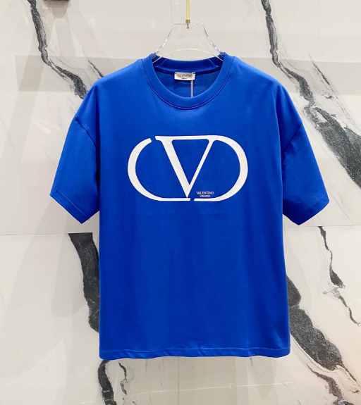 Valentino T-Shirts Logo Short-Sleeve T-Shirt — TH-010
