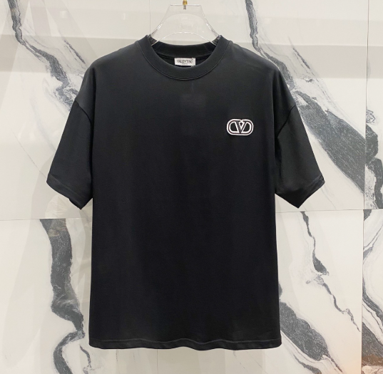 Valentino T-Shirts Logo Short-Sleeve T-Shirt — TH-005