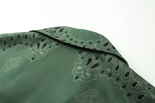 Rhude Shirts Short-Sleeve Logo Print Button-Up Shirt product detail image 13