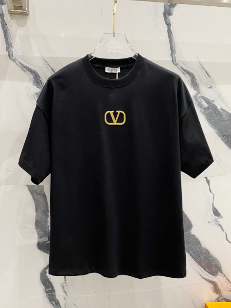 Valentino T-Shirts Logo Short-Sleeve T-Shirt — TH-003