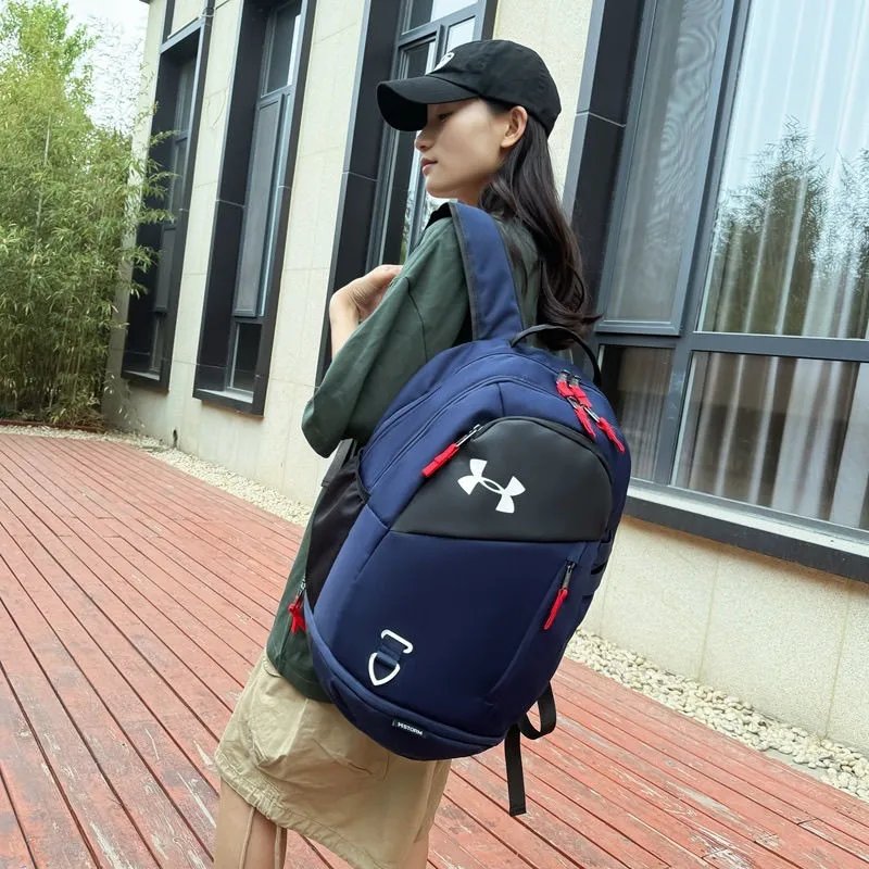 Under Armour Backpacks Diagonal-Panel Backpack with Front Zip Pocket and Bottom Compartment image 8