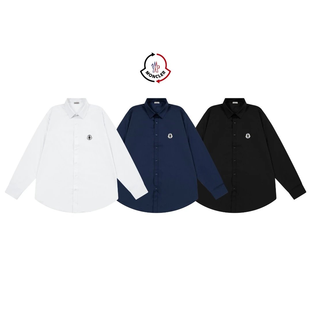 Moncler Logo-Embroidered White Shirt - 7