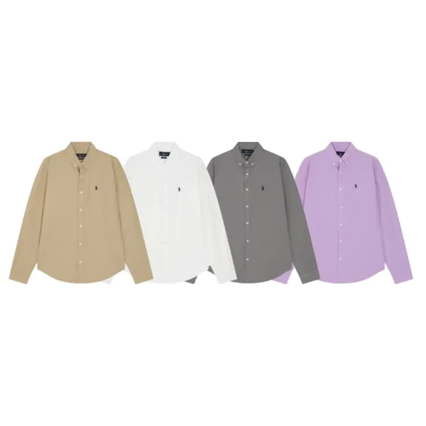 Polo Ralph Lauren Classic Fit Button-Down Shirt Navy - 4