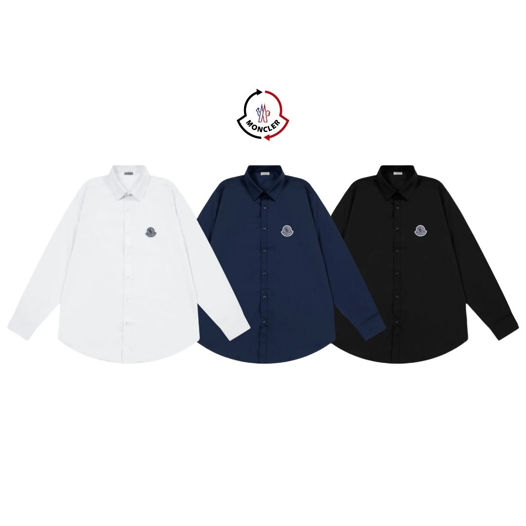 Moncler Logo-Embroidered White Shirt - 4
