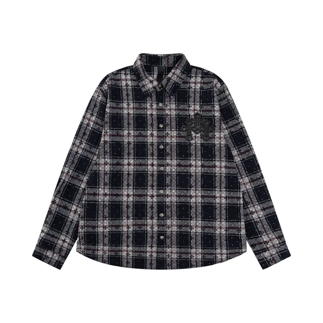 Unbranded Shirts Plaid Button-Up Long-Sleeve product detail image 4