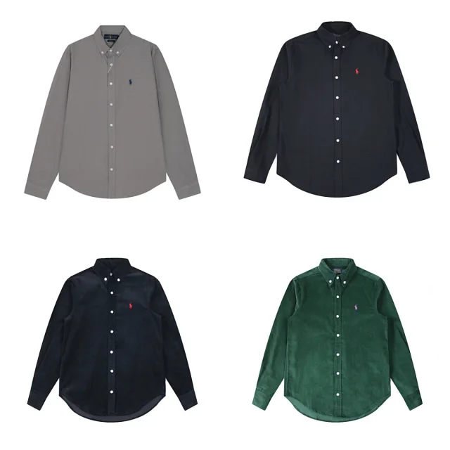 Polo Ralph Lauren Shirts Long-Sleeve Button-Down Shirt with Embroidered Pony Logo product detail image 1