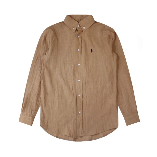 Polo Ralph Lauren Shirts Long-Sleeve Button-Down Shirt with Embroidered Pony Logo product detail image 14