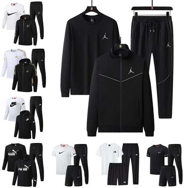 Nike Tracksuits Three-piece tracksuit set with zip hoodie, sweatshirt and jogger trousers product detail image 1