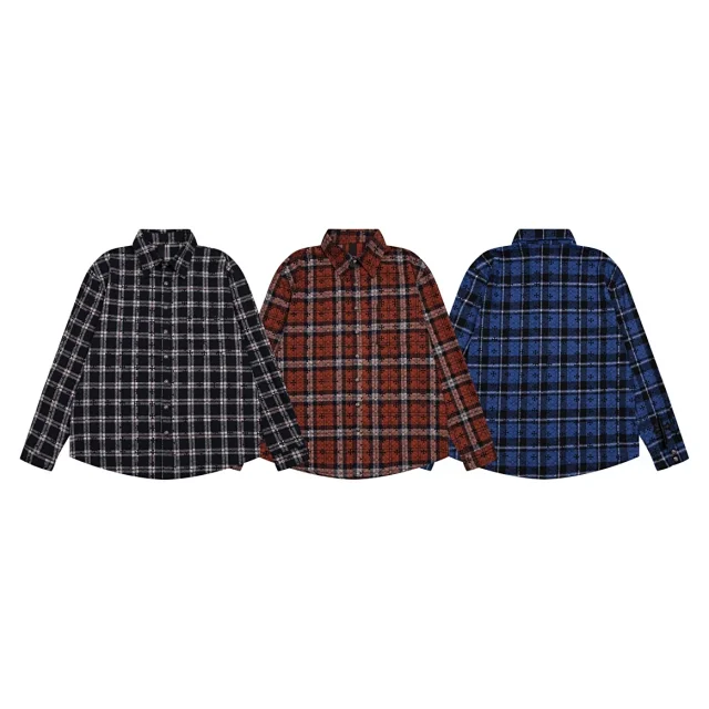 Unbranded Shirts Plaid Button-Up Long-Sleeve product detail image 2