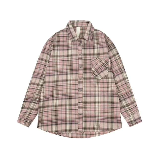 Unbranded Shirts Plaid Button-Up Long-Sleeve product detail image 6