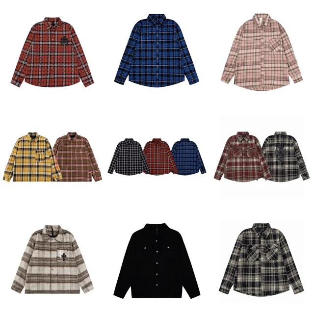 Unbranded Shirts Plaid Button-Up Long-Sleeve product detail image 1