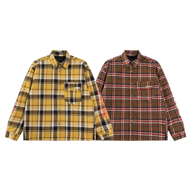 Unbranded Shirts Plaid Button-Up Long-Sleeve product detail image 3