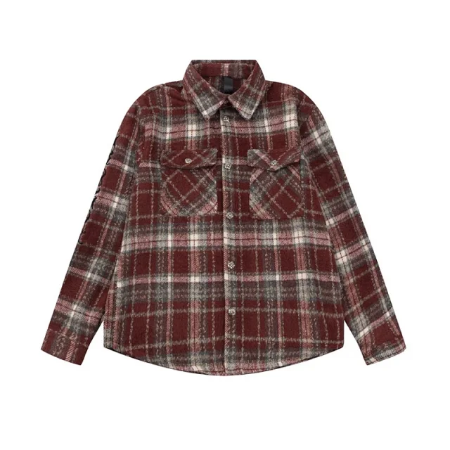 Unbranded Shirts Plaid Button-Up Long-Sleeve product detail image 11