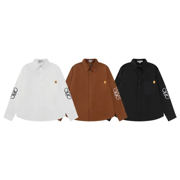 Loewe Anagram Logo Shirt White - 8