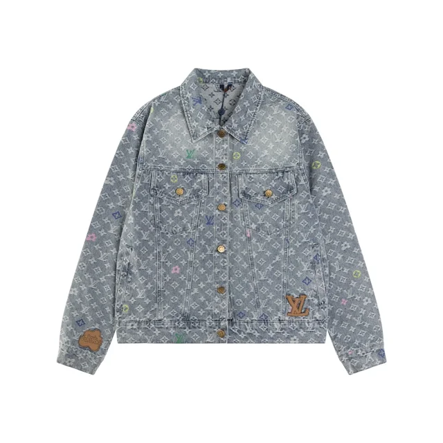 Louis Vuitton Jackets Monogram and patchwork denim jacket product detail image 2