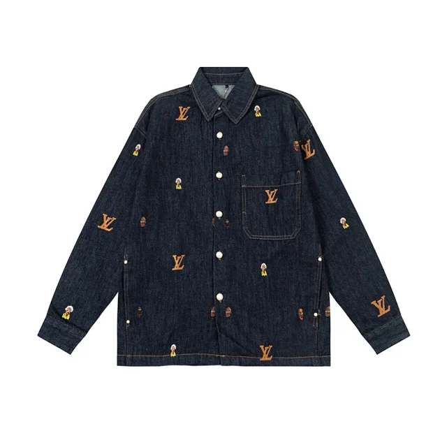 Louis Vuitton Jackets Monogram and patchwork denim jacket product detail image 6