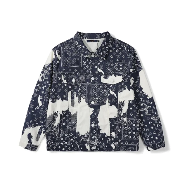 Louis Vuitton Jackets Monogram and patchwork denim jacket product detail image 13